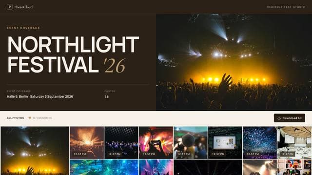 Preview of the Public events gallery layout